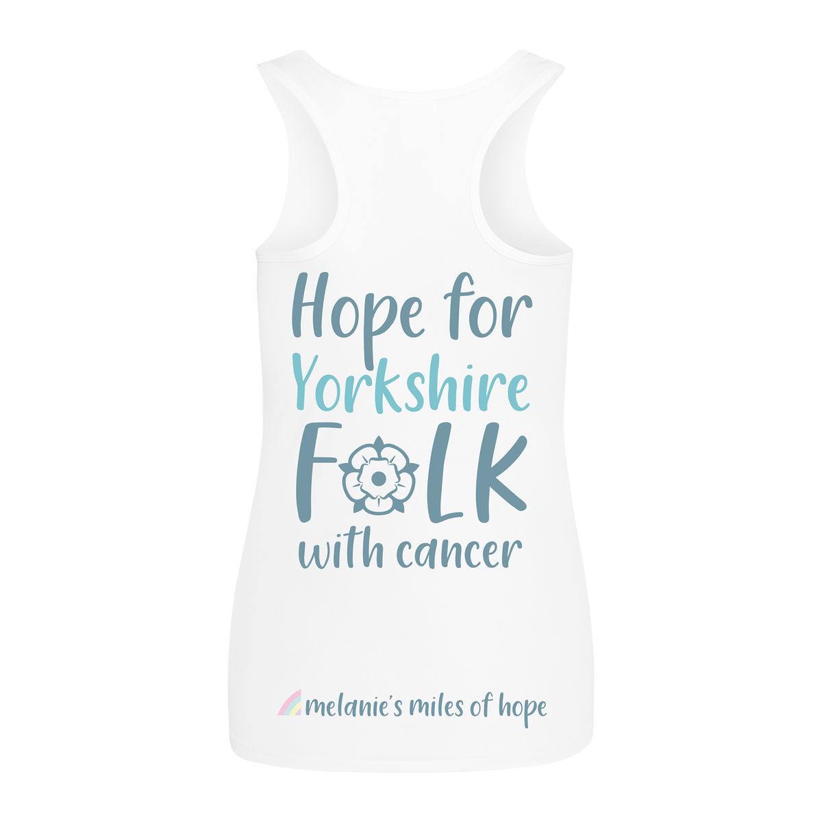 Melanie's Miles of Hope Women's Vest - White