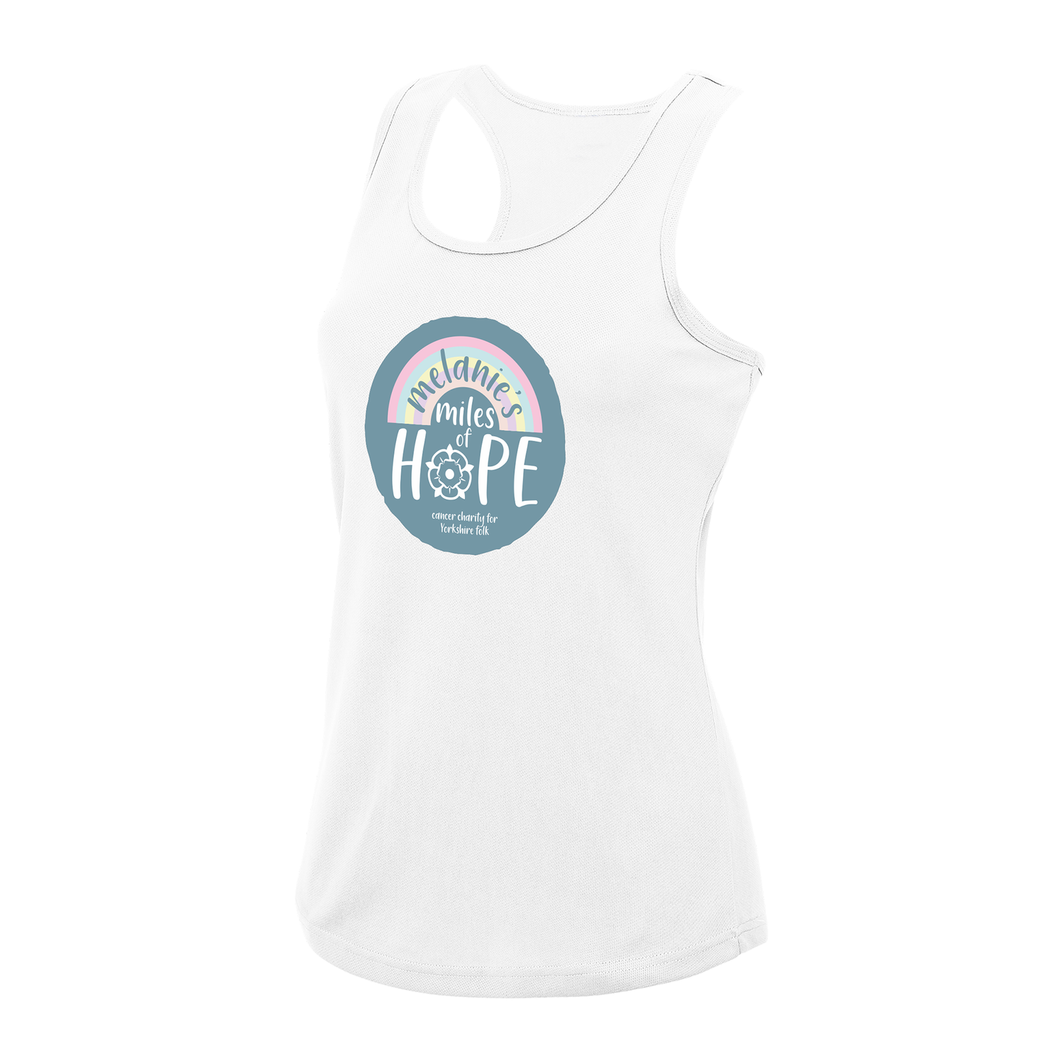 Melanie's Miles of Hope Women's Vest - White