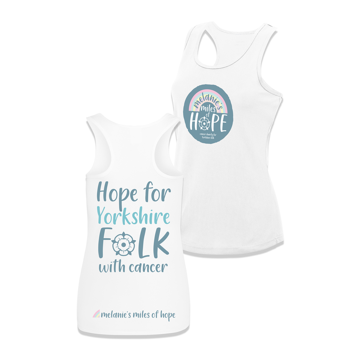 Melanie's Miles of Hope Women's Vest - White