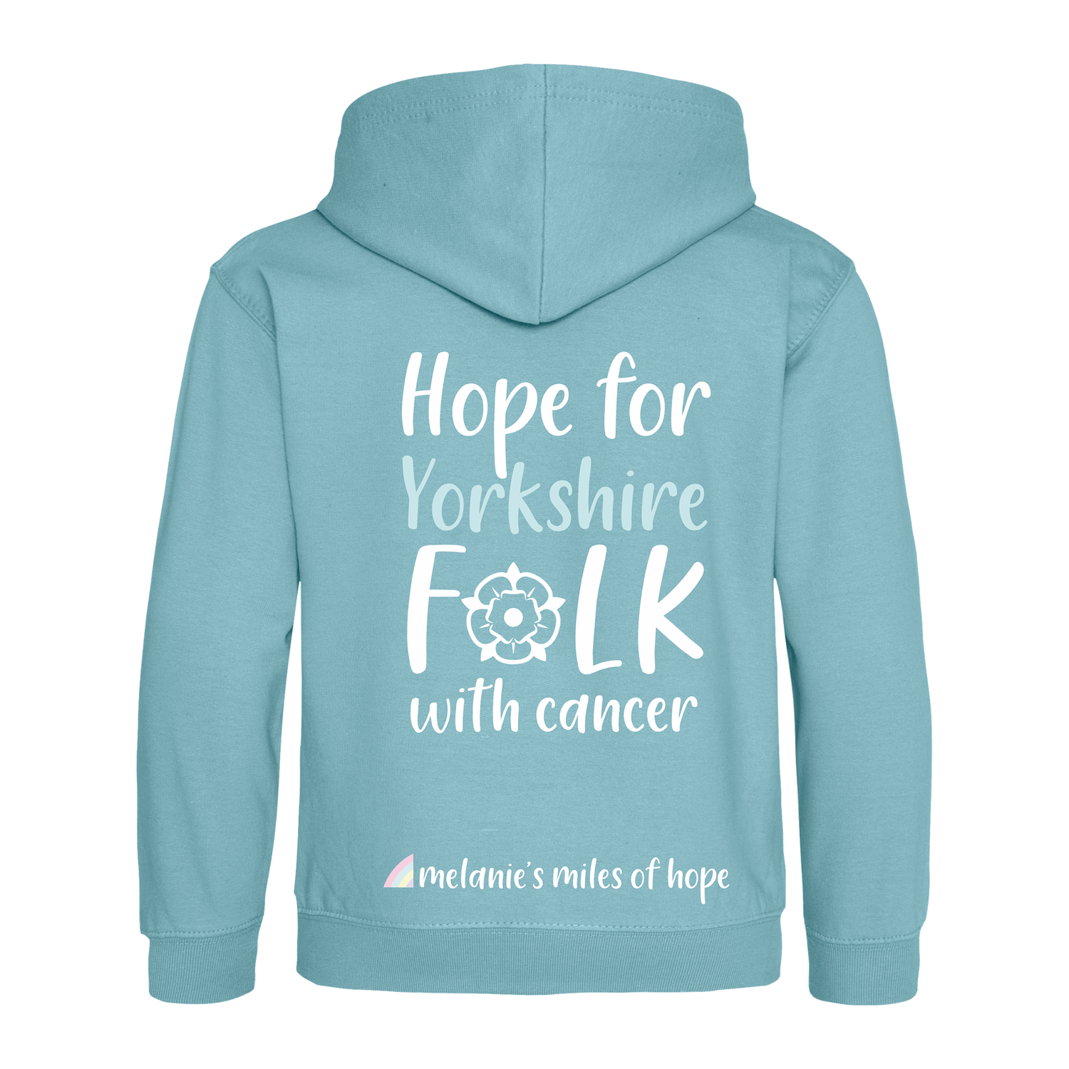 Melanie's Miles Of Hope Kids Hoodie - Seafoam