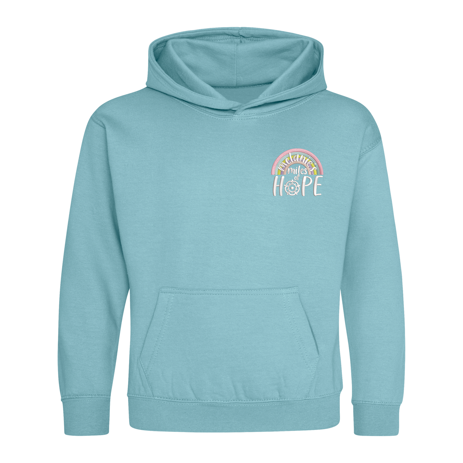 Melanie's Miles Of Hope Kids Hoodie - Seafoam