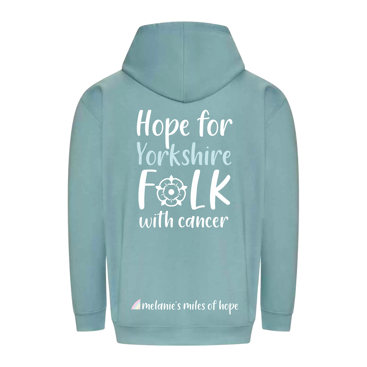 Melanie's Miles Of Hope Adults Hoodie - Seafoam