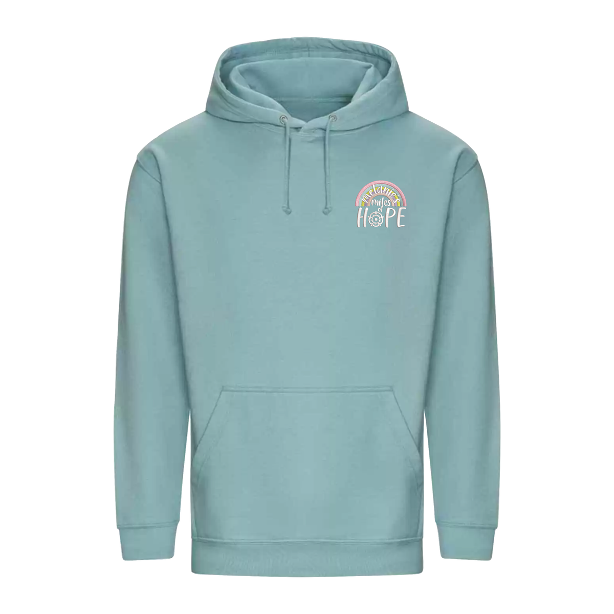 Melanie's Miles Of Hope Adults Hoodie - Seafoam