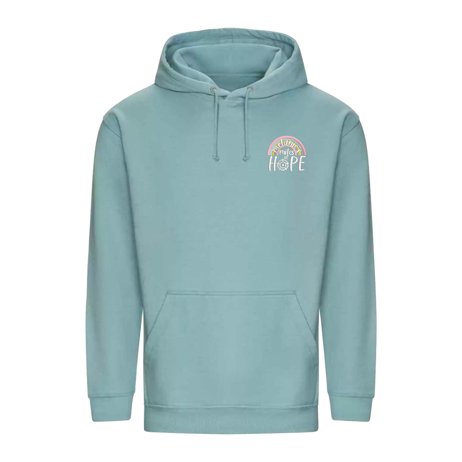 Melanie's Miles Of Hope Adults Hoodie - Seafoam