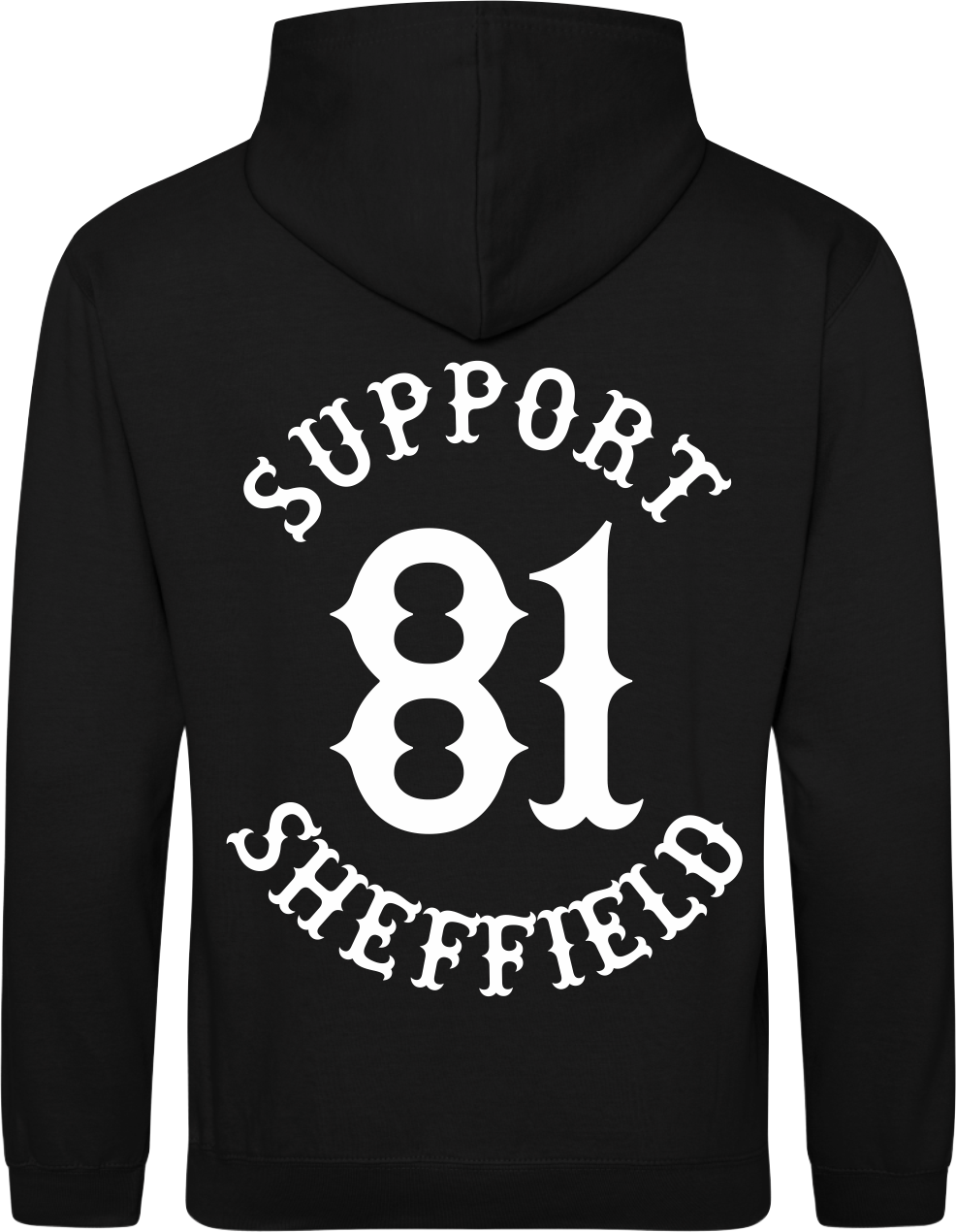 Support Sheffield Hoodie - Black