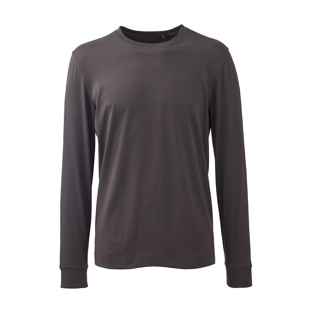Organic Long Sleeve T-Shirt | CHARCOAL