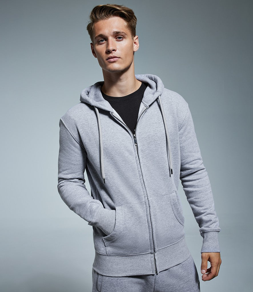 Unisex Organic Full-Zip Hoodie | CHARCOAL