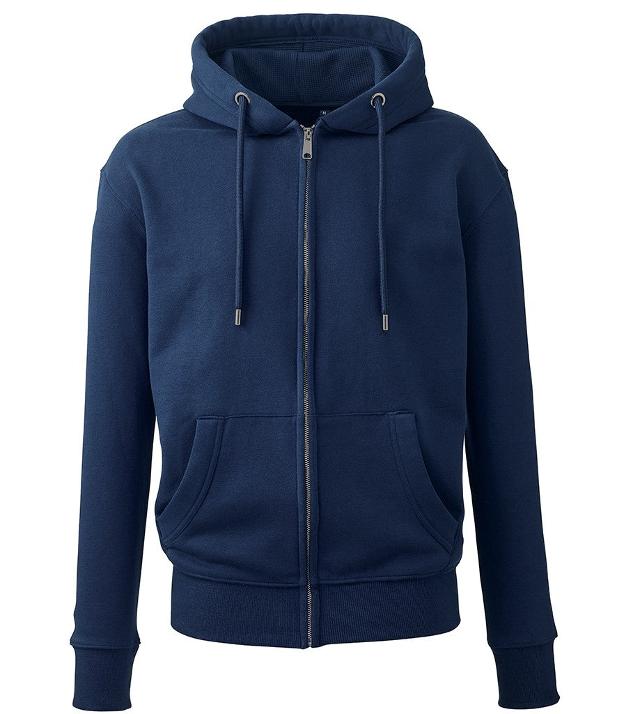 Unisex Organic Full-Zip Hoodie | NAVY