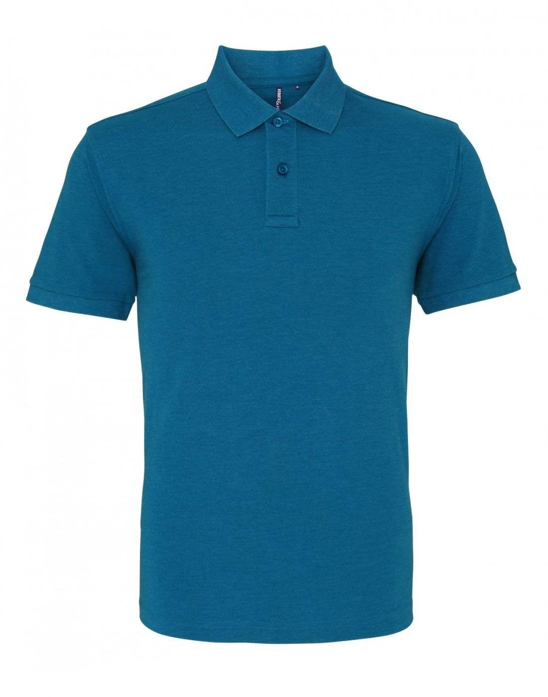 Mens Polo | TEAL HEATHER