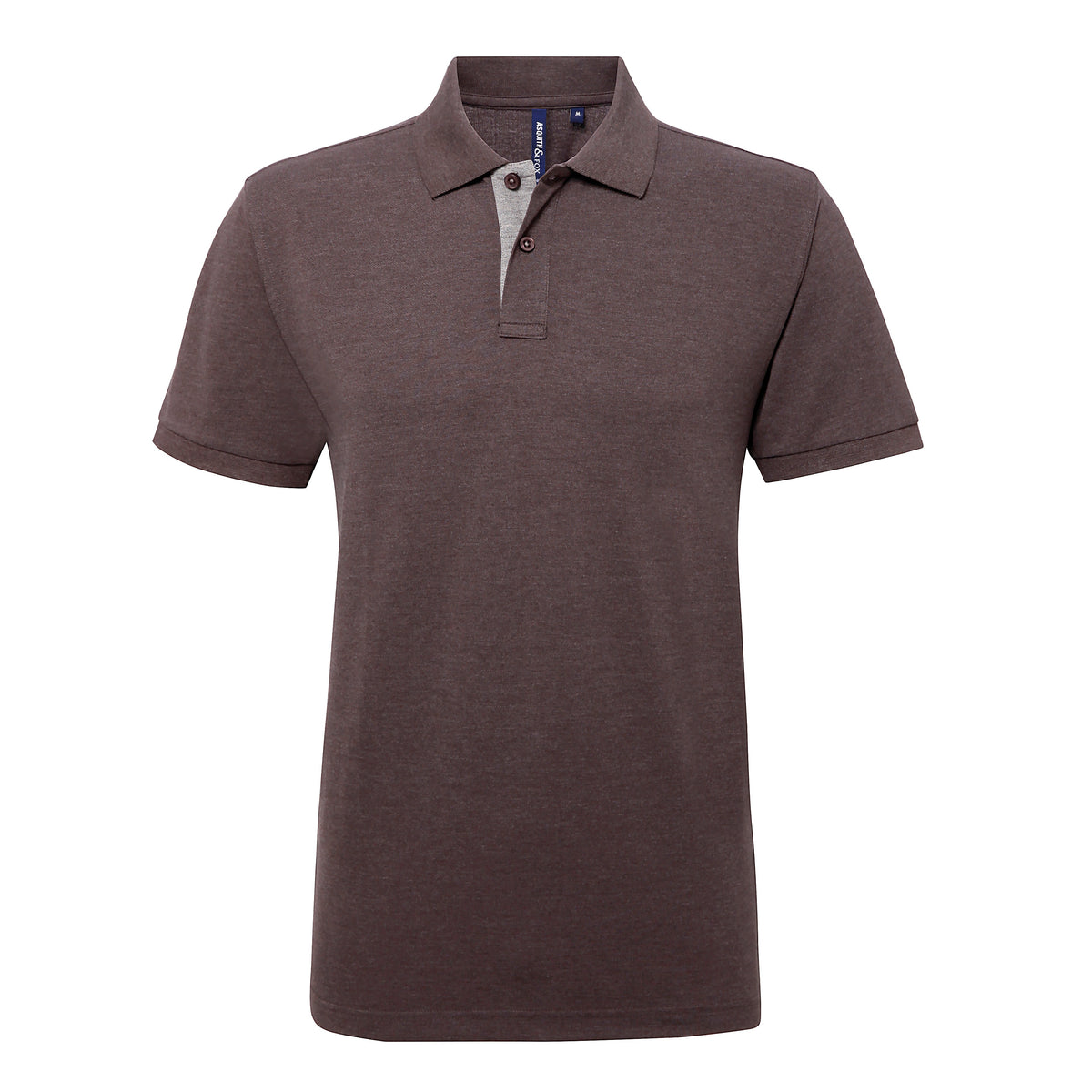 Men's Classic Fit Contrast Polo | CHARCOAL/HEATHER GREY