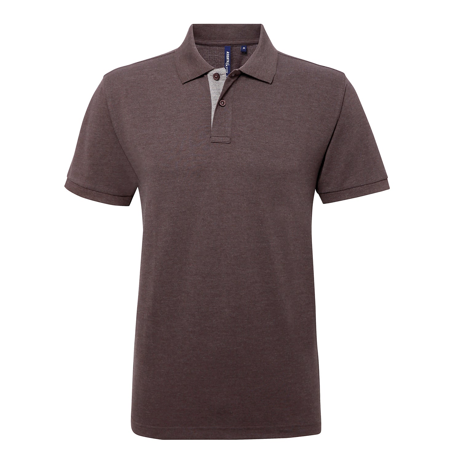 Men's Classic Fit Contrast Polo | CHARCOAL/HEATHER GREY