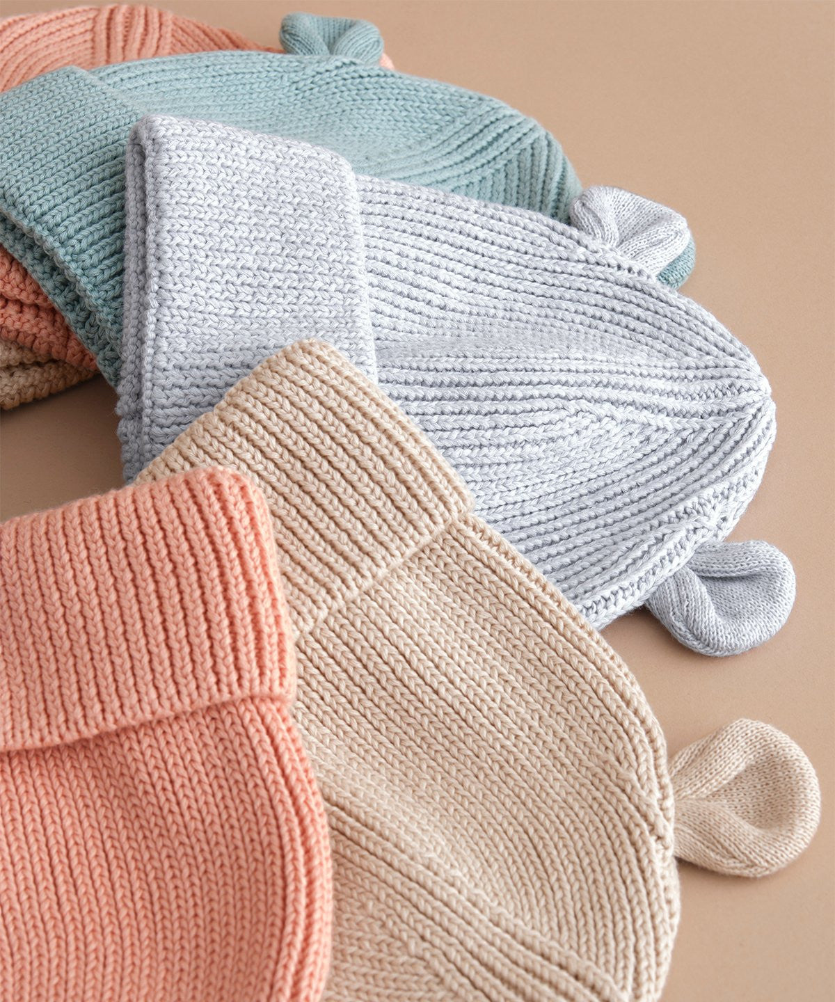 Organic Beanie Bear Beanie | ALMOND