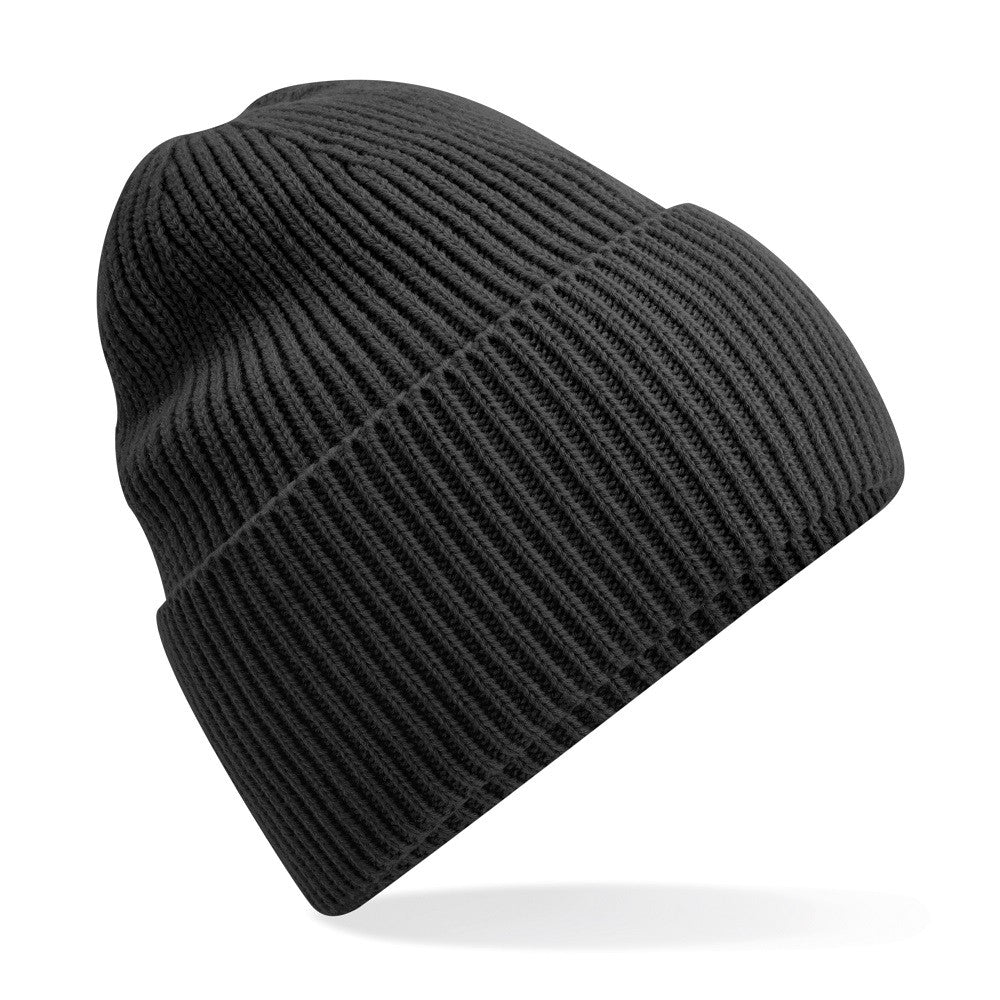 Oversized Cuffed Beanie | CHARCOAL