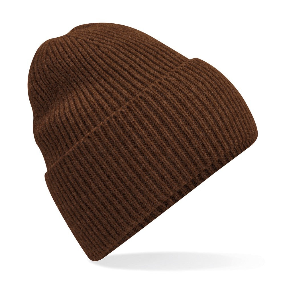 Oversized Cuffed Beanie | WALNUT