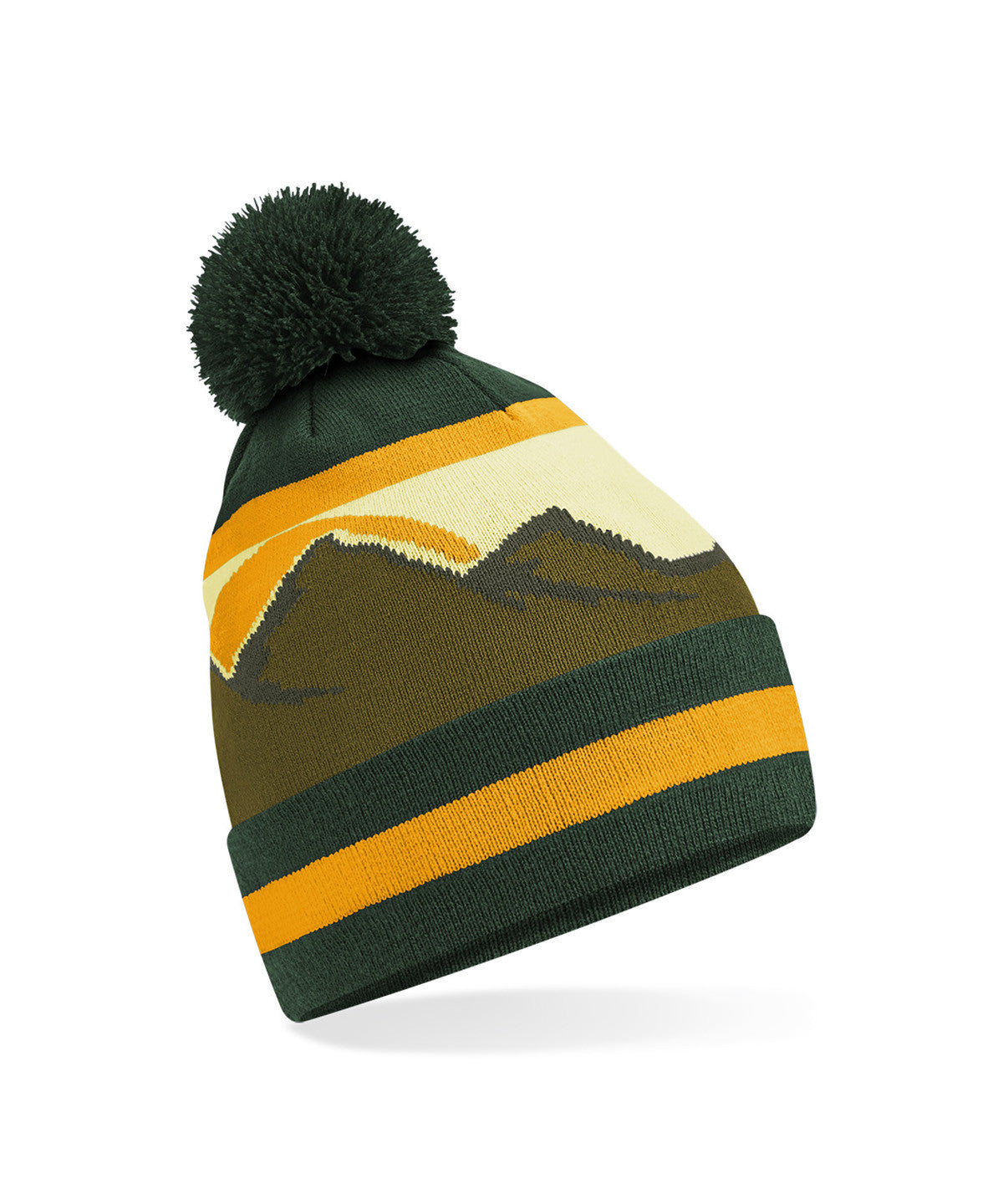 Mountain Peaks Pom Pom Beanie | ALPINE PEAKS
