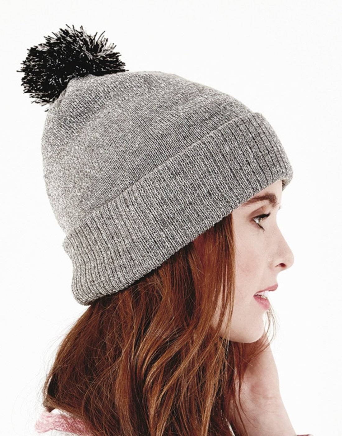 Snowstar Duo Beanie | BLACK/ORANGE