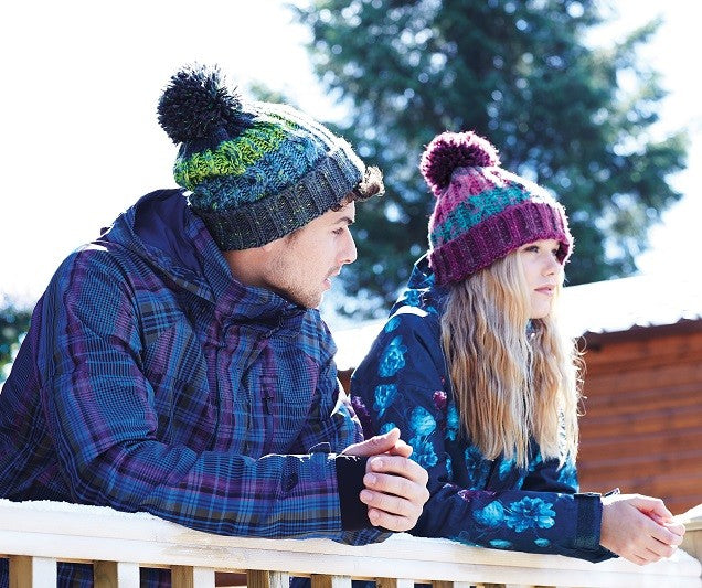 Corkscrew Pom Pom Beanie | BLACK JACKS