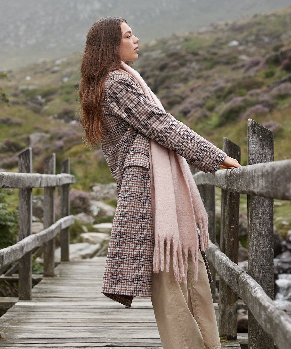 Fluffy Scarf | HEATHER GREY