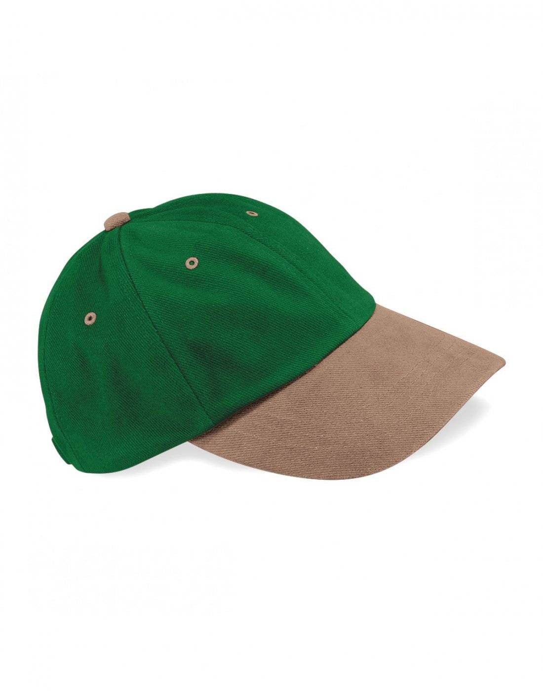 Low Profile Heavy Brushed Cotton Cap | FOREST/TAUPE