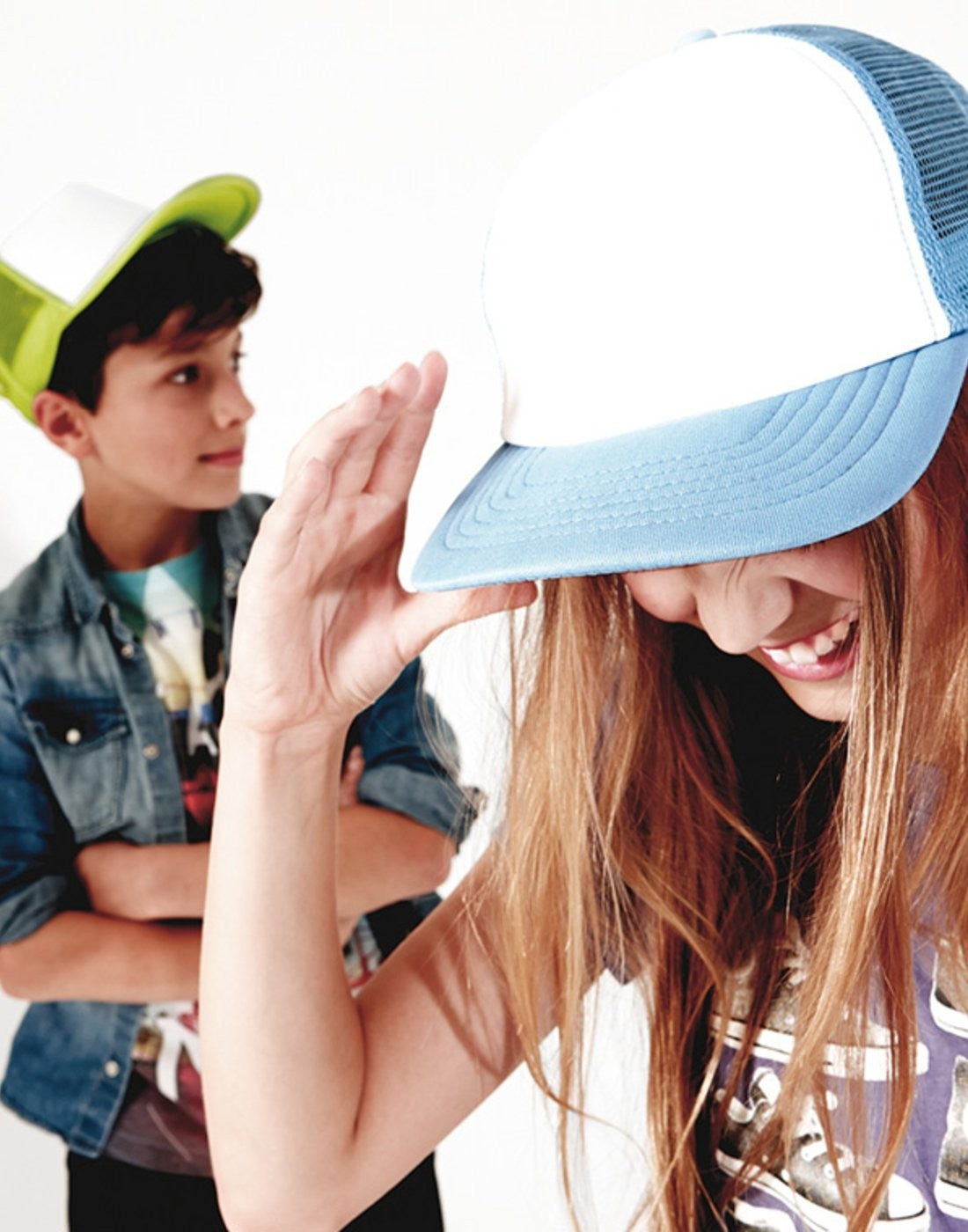 Junior Vintage Snapback Trucker | ORANGE/WHITE