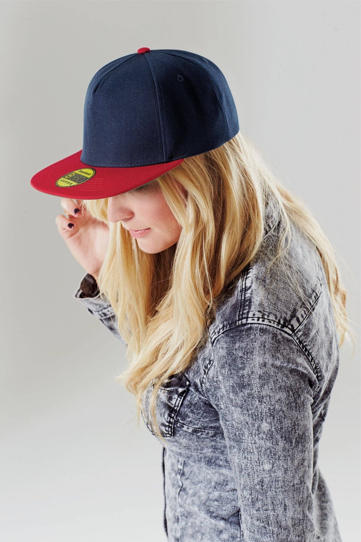 Original Flat Peak Snapback | BLACK/CLASSIC RED (GREEN UNDERPEAK)