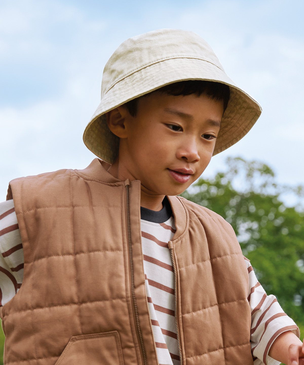 Junior Vintage Bucket Hat | VINTAGE DUSKY PINK