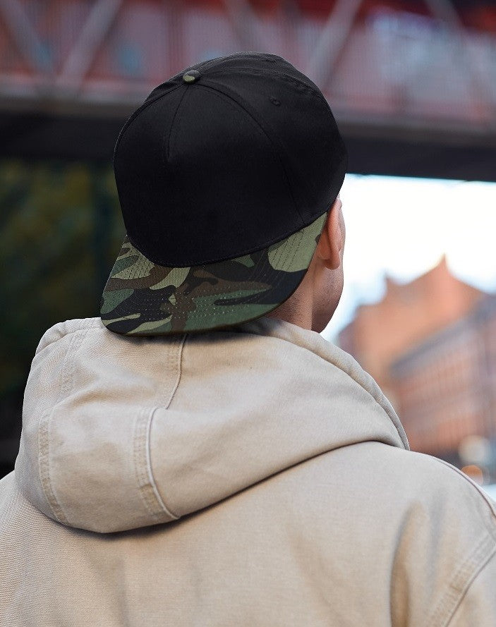 Camo Snapback | BLACK/JUNGLE CAMO