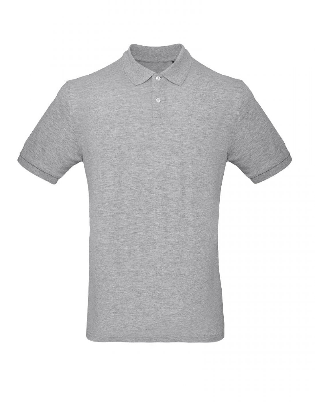 Inspire Organic Polo Shirt | HEATHER GREY