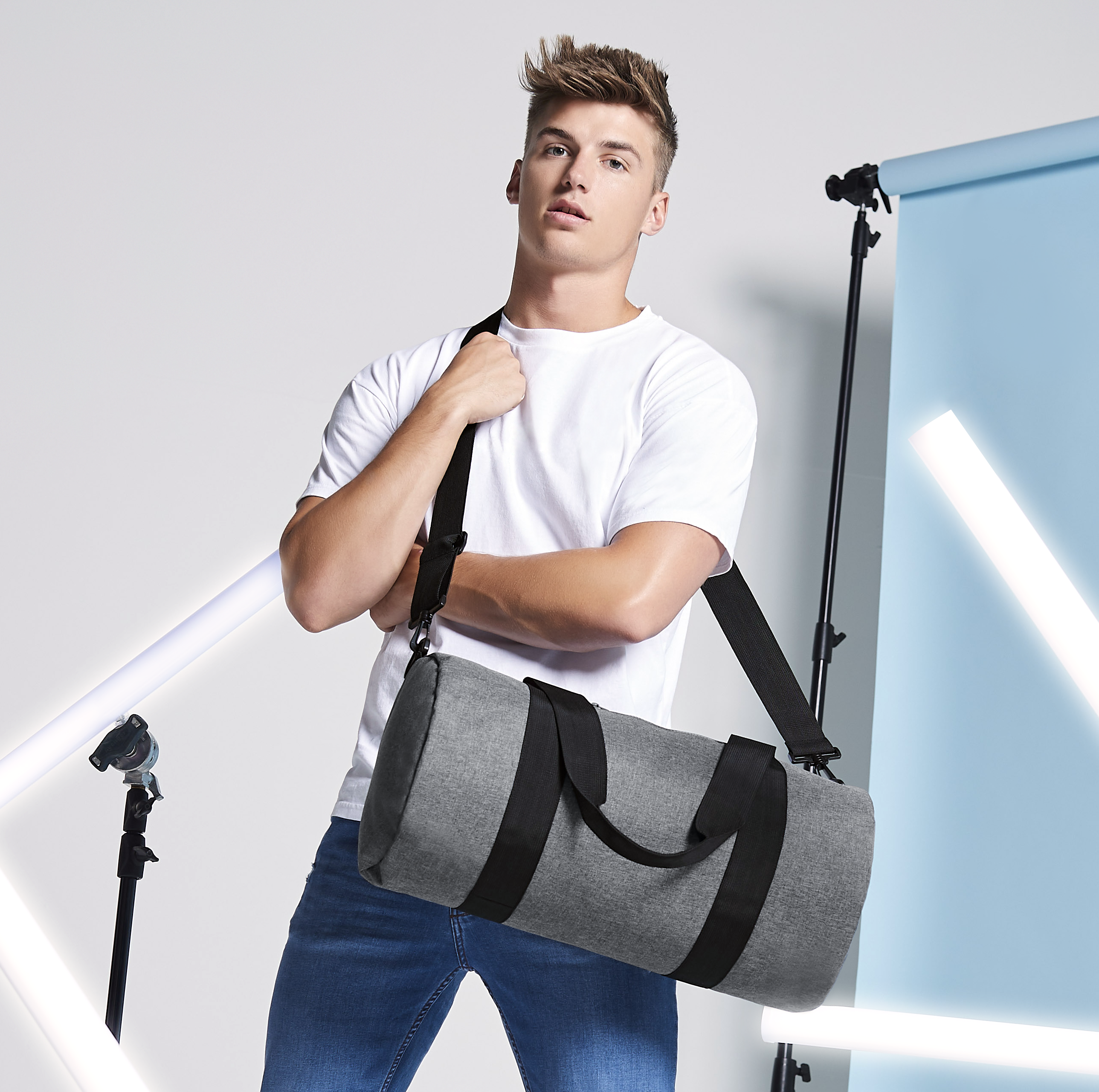 Original Barrel Bag | GREY MARL/ BLACK