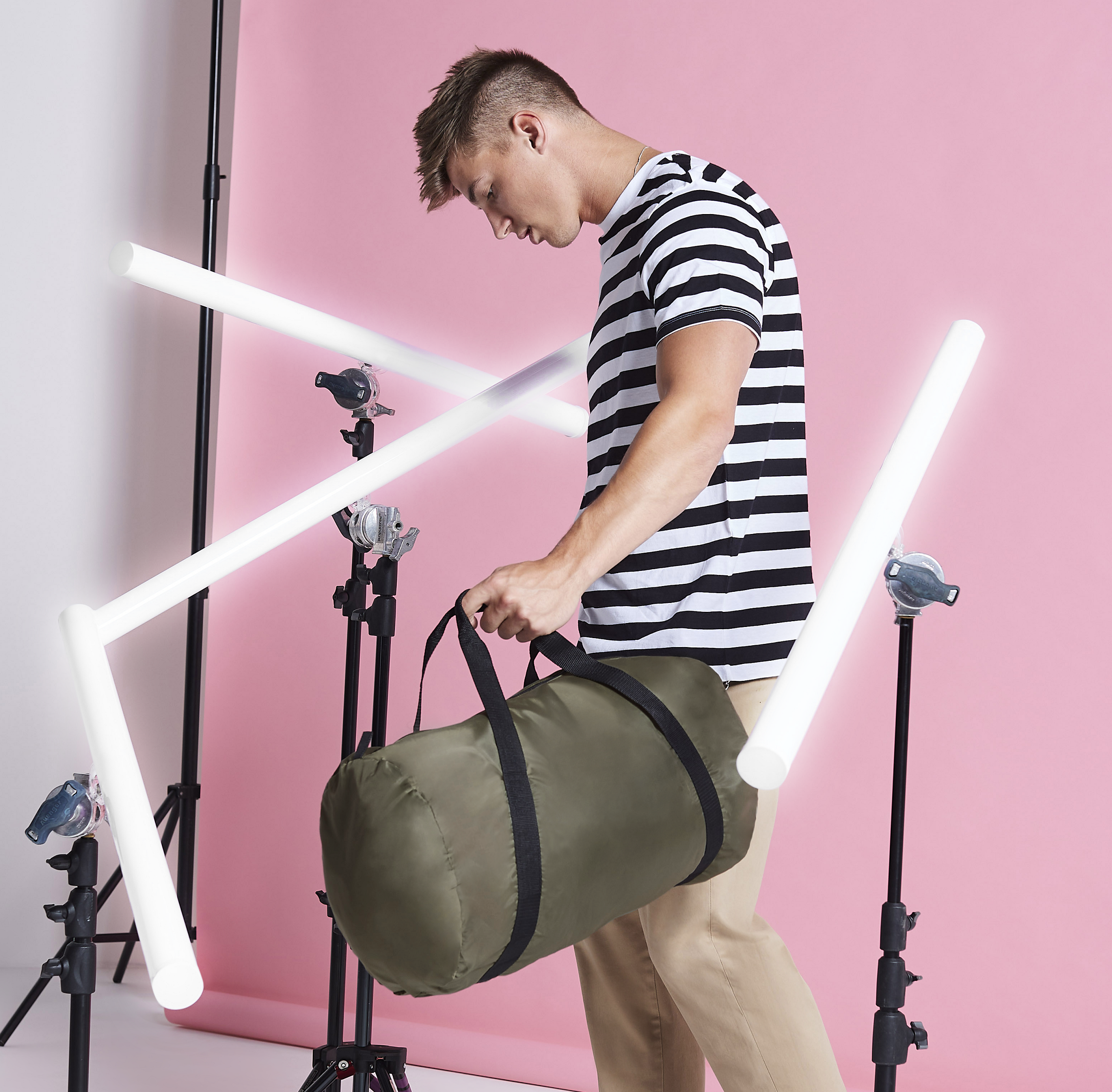 Packaway Barrel Bag | OLIVE GREEN/BLACK