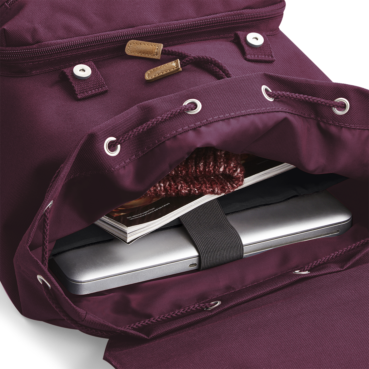 Vintage Laptop Backpack | BURGUNDY