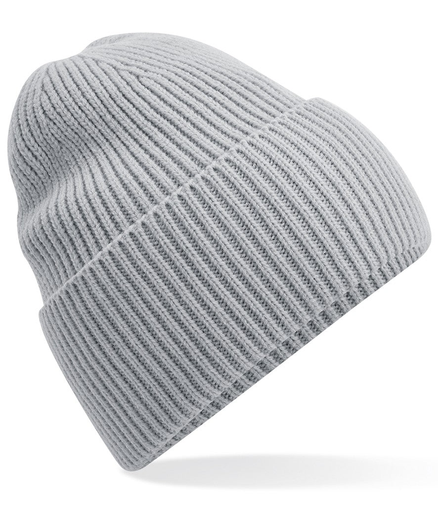 Oversized Cuffed Beanie | LIGHT GREY
