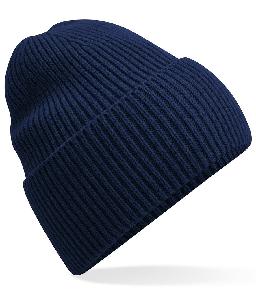 Oversized Cuffed Beanie | OXFORD NAVY