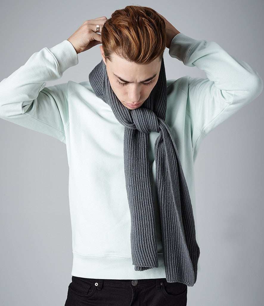 Metro Knitted Scarf | SMOKE GREY