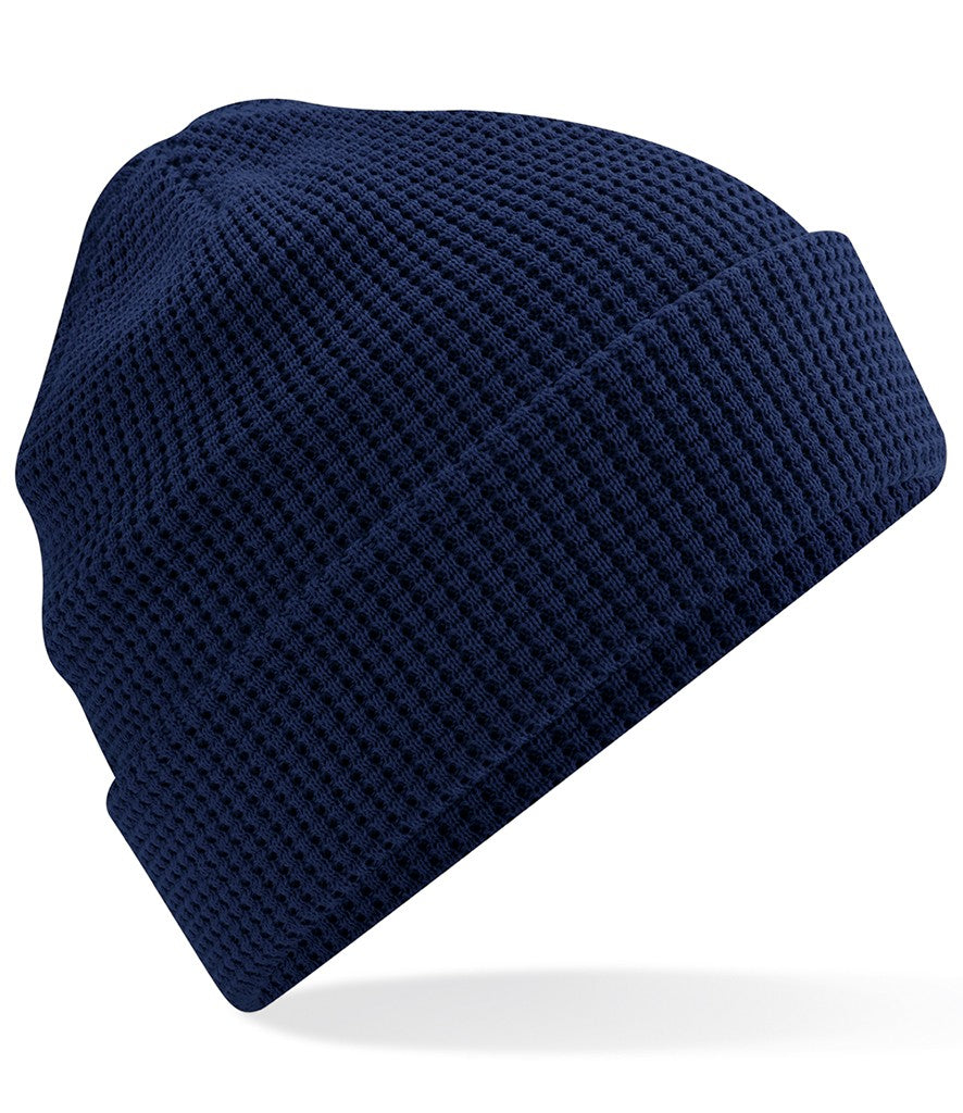 Organic Cotton Waffle Beanie | OXFORD NAVY