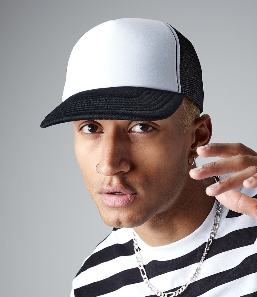 Vintage Snapback Trucker | BLACK/WHITE