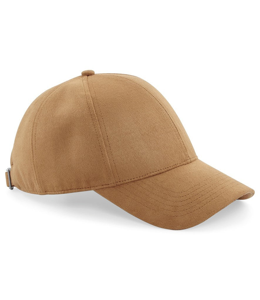Faux Suede 6 Panel Cap | CARAMEL