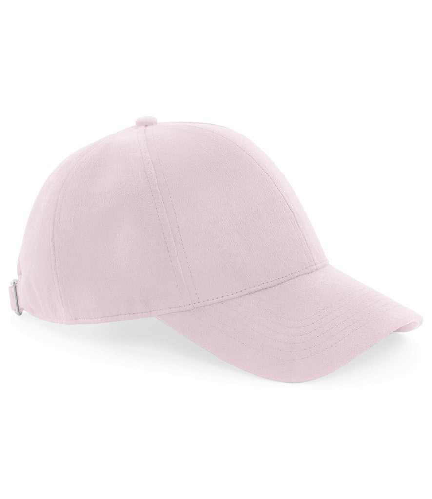 Faux Suede 6 Panel Cap | DUSKY PINK