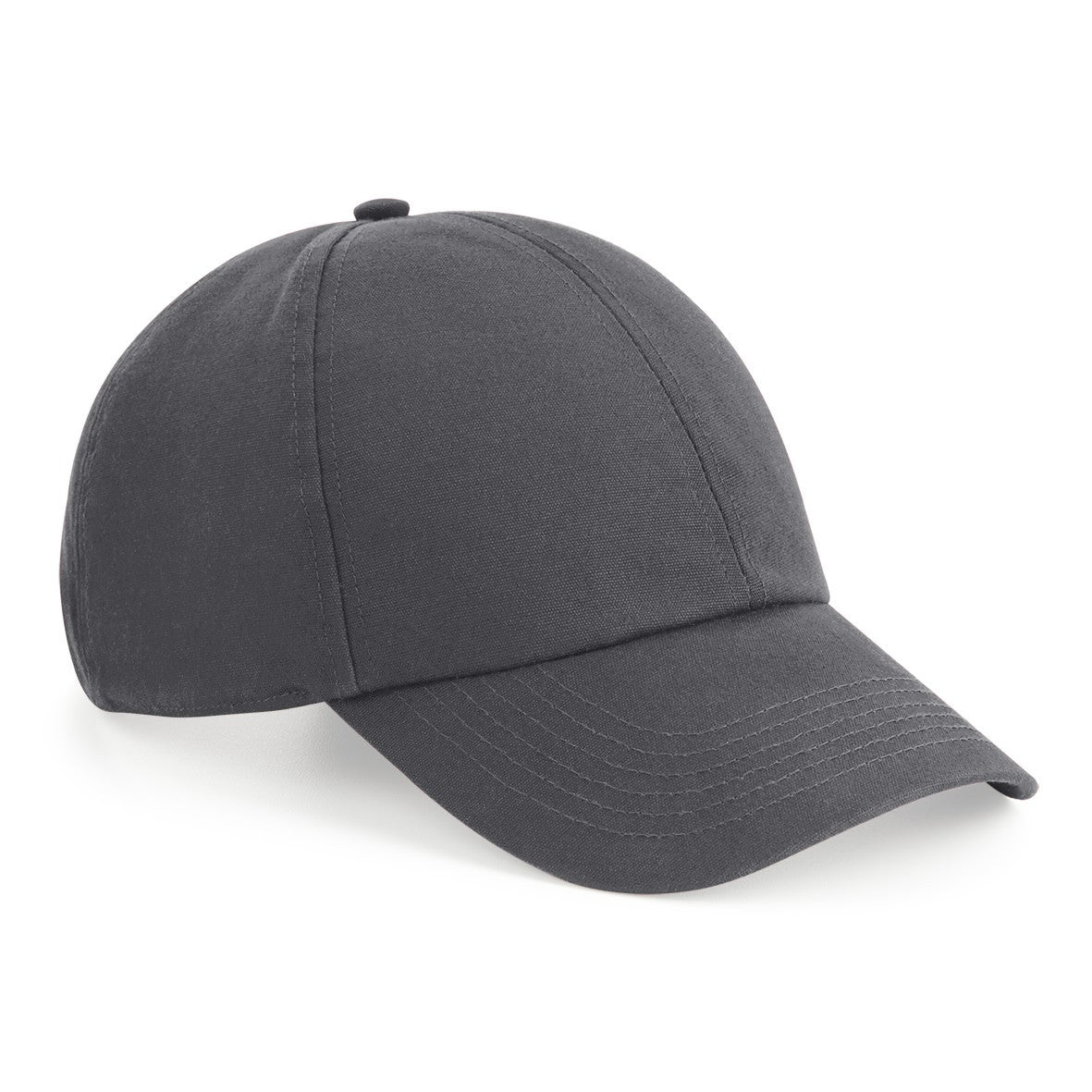 Organic Cotton 6 Panel Cap | GRAPHITE GREY