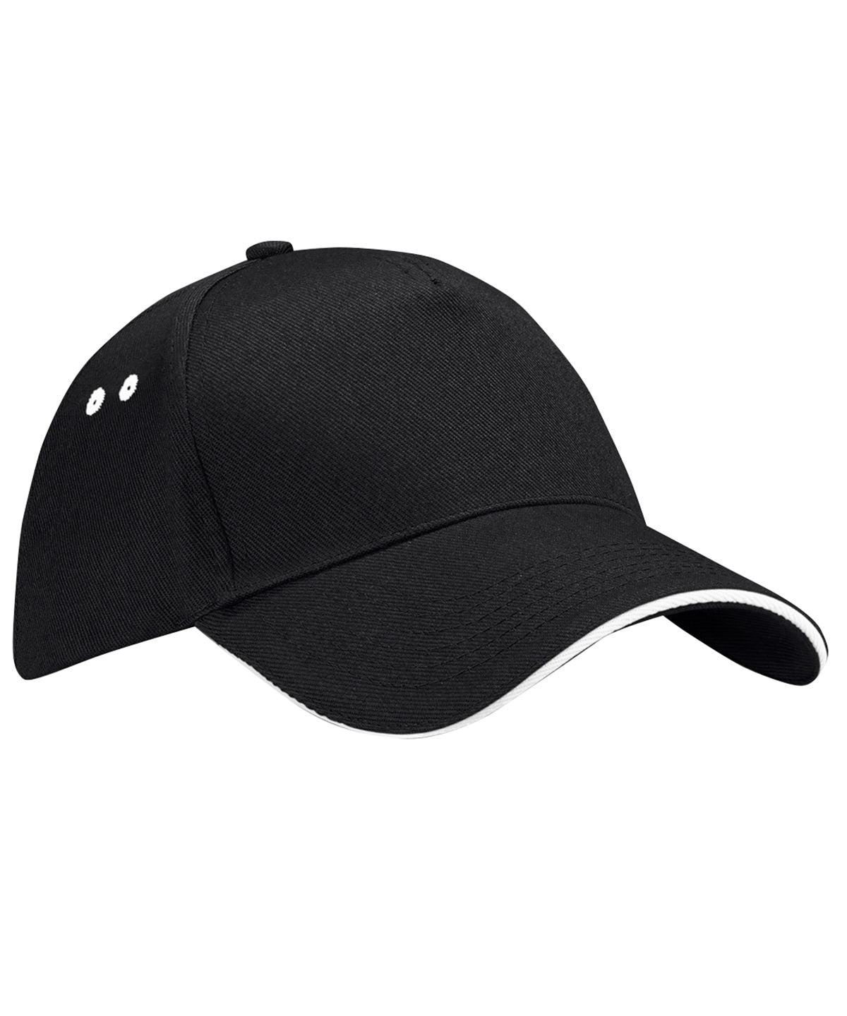 Ultimate 5 Panel Contrast Cap Sandwich Peak | BLACK/WHITE