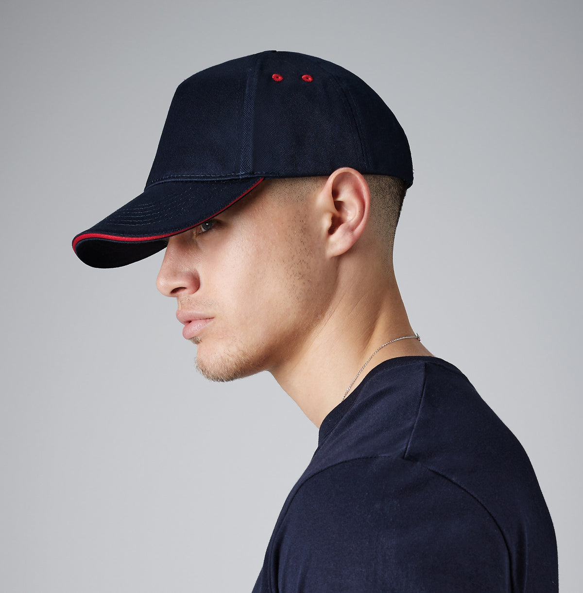 Ultimate 5 Panel Contrast Cap Sandwich Peak | GRAPHITE GREY/OYSTER GREY
