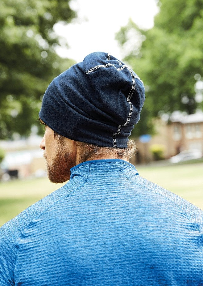 Hemsedal Cotton Beanie | FRENCH NAVY/WHITE