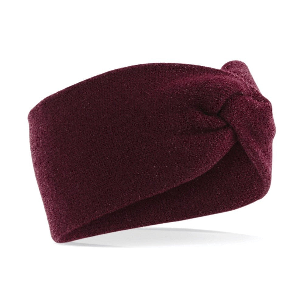 Twist Knit Headband | BURGUNDY