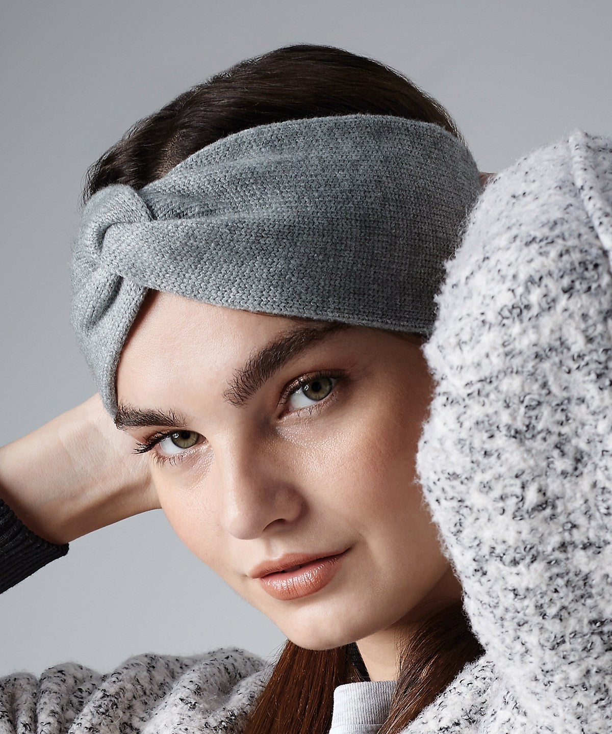 Twist Knit Headband | PASTEL PINK