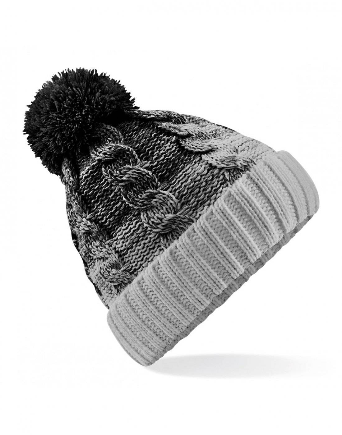 Ombre Beanie | BLACK/LIGHT GREY