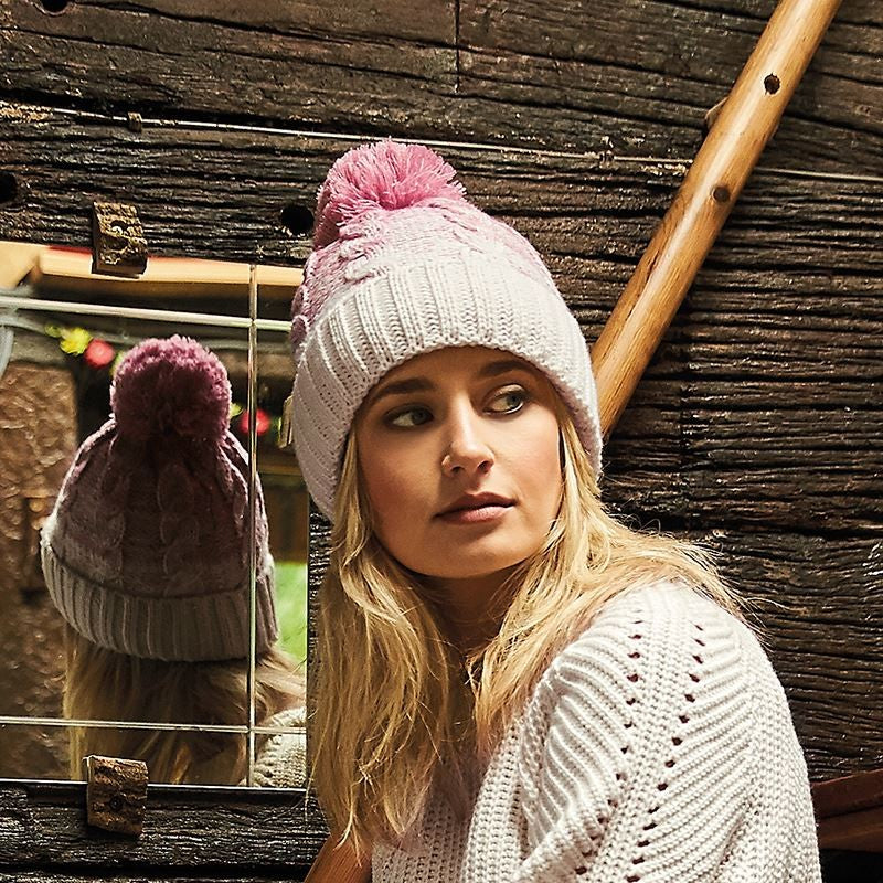 Ombre Beanie | TEAL/FRENCH NAVY