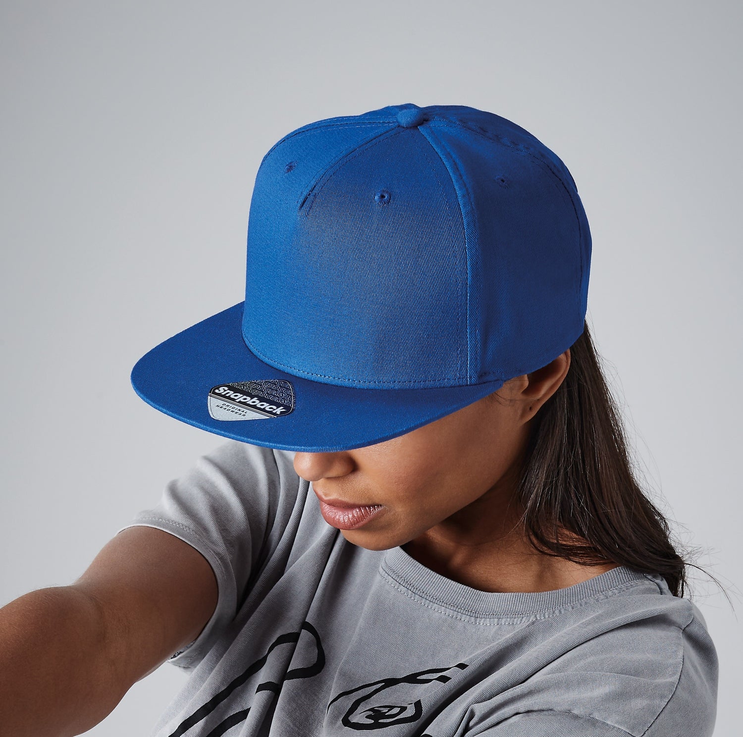 5 Panel Snapback Rapper Cap | FRENCH NAVY
