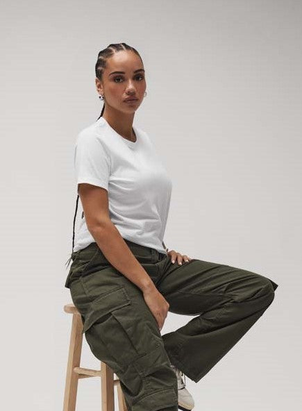 Women's Relaxed Fit Jersey Short Sleeve Tee | WHITE