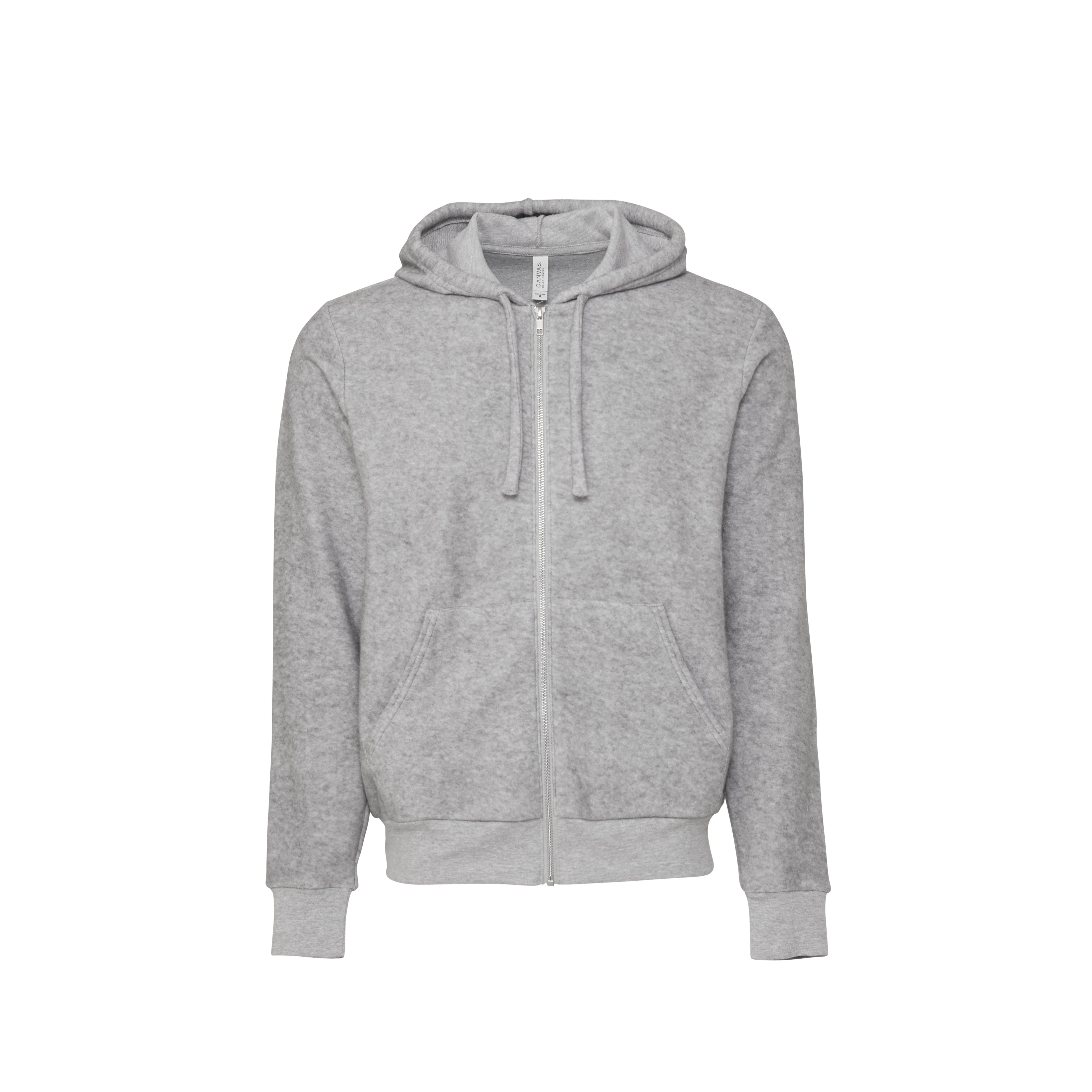 Unisex Sueded Fleece Full-Zip Hoodie | ATHLETIC HEATHER