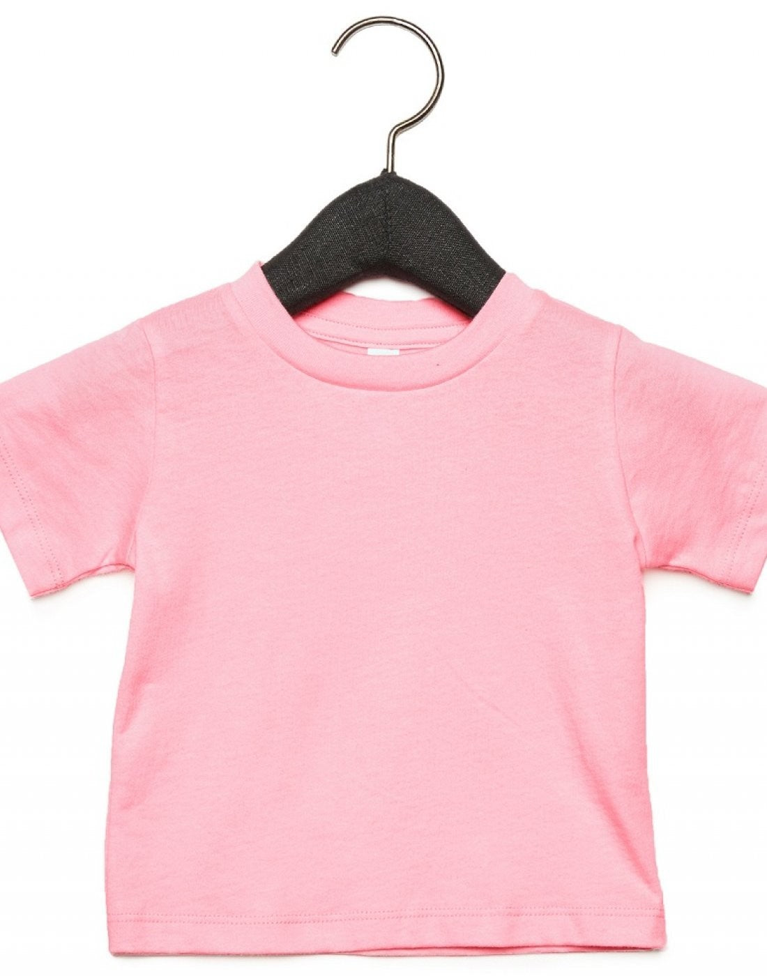 Canvas Baby Crew Neck T-Shirt | PINK